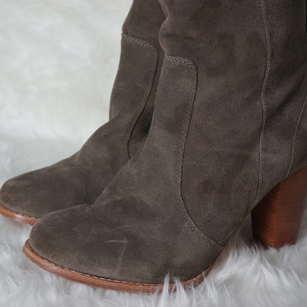 Beautiful Gray Suede Joie Boots